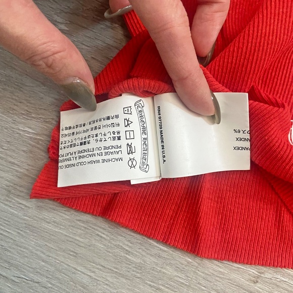 Red Chrome Hearts Bella Hadid Cropped Tank Crop Top - Picture 7 of 7